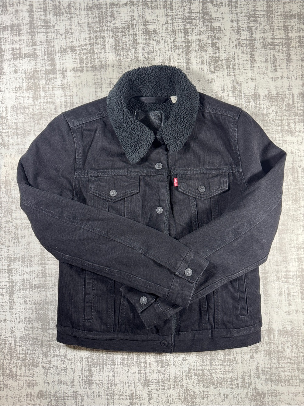Levi's sherpa-lined denim or fleece jacket Premium size S Women’s 21X18PTP